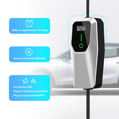 3.5kW 7kW 11kW Ev Cargador Ac Cargador portátil IP65 a prueba de agua