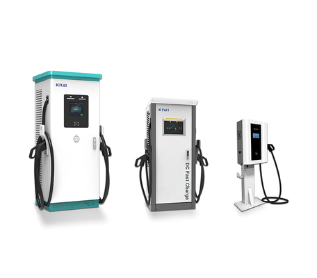 Estación de carga pública para vehículos eléctricos al aire libre con interfaz CHAdeMO tipo 2 de CCS