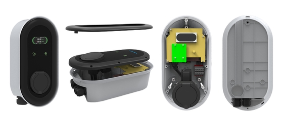 Caja de carga de pared tipo 2 7KW 11KW 22KW Nivel 1 2 EV UE Reino Unido FR Portugal