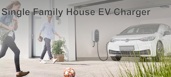 Caja de carga de pared tipo 2 7KW 11KW 22KW Nivel 1 2 EV UE Reino Unido FR Portugal
