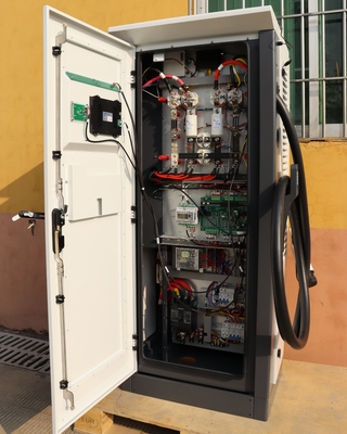 Hoteles Apartamentos 3 Fase Ev Cargador Doble Inteligente DC Rápido Coche Eléctrico 150-1000V