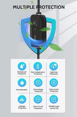 3.5KW 7KW 11KW AC Plug Charge EV para el hogar Nivel 1 2 Ev Cargador para el hogar coche móvil