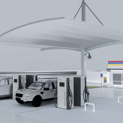 Estaciones de carga rápida de 150 V a 1000 V para vehículos eléctricos