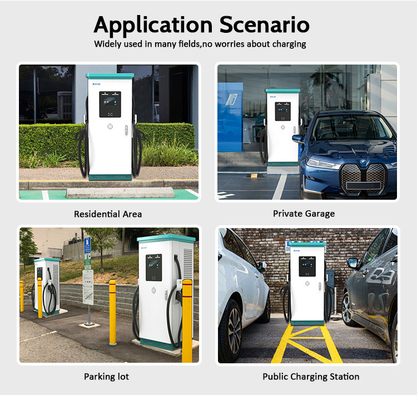 Pantallas de publicidad público comercial de carga rápida de vehículos eléctricos de corriente continua 180 kW 240 kW