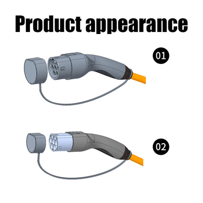 UL94-V0 Clase de llama 16A-32A Tipo 1 a Tipo 2 Cable de carga de vehículos eléctricos para vehículos eléctricos