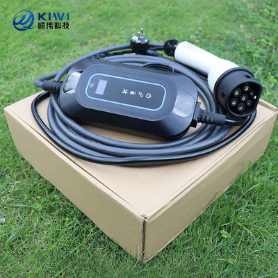 220V KIWI 3.5KW Cargador de vehículos eléctricos portátil tipo 2 16A J1772 para estación de carga de automóviles eléctricos