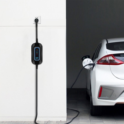 Cargador de coche eléctrico portátil 16A Detección de temperatura de conexión para Tesla Model S