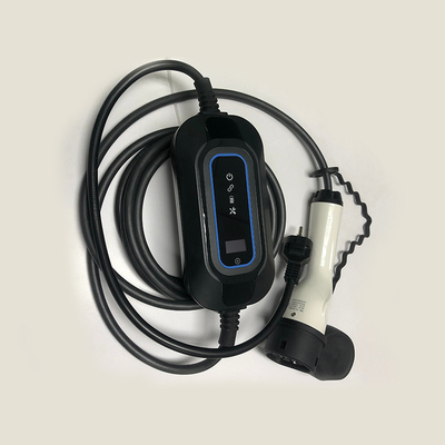 Cargador de coche eléctrico portátil 16A Detección de temperatura de conexión para Tesla Model S
