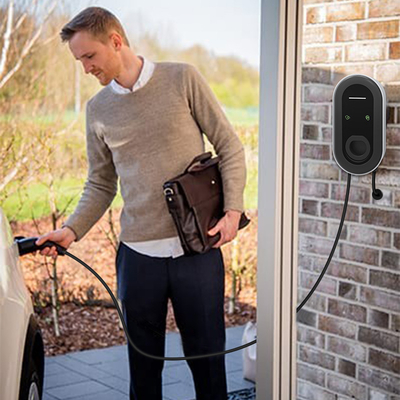 Estación de carga de vehículos eléctricos de caja de pared de 11 kW/7 kW con detección de aislamiento de impedancia de CA y PE