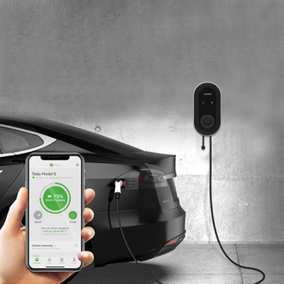 Estación de carga Wifi de vehículos eléctricos de 7 kW con detección de aislamiento y conexión tipo 2