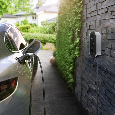 Corriente de entrada 0-32A Caja de pared tipo 2 de tres fases 32A Estación de carga de automóviles eléctricos 7KW