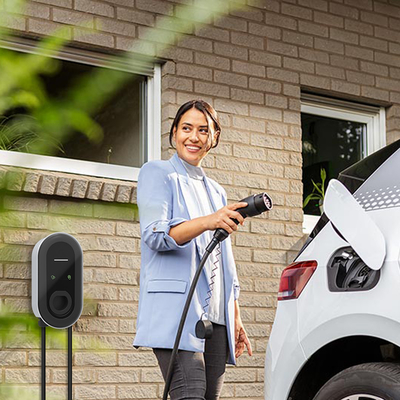 Cargador de vehículos eléctricos de tipo 2 de 32A de 3 fases para Tesla Model 3 portátil y frecuencia de red de 50Hz±10Hz