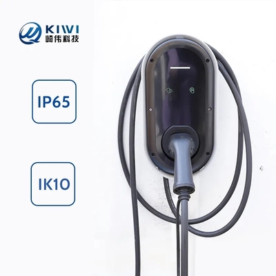Cargador de nivel 2 para vehículos eléctricos de 7 kW con enchufe Ev tipo 2 e instalación en pared