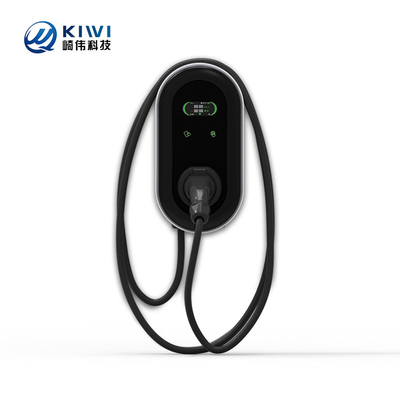 Estación de carga de tipo 2 de tipo 2 de mini Opcc 220V de KIWI LCD Cargador de vehículos eléctricos de 7 kW CCS