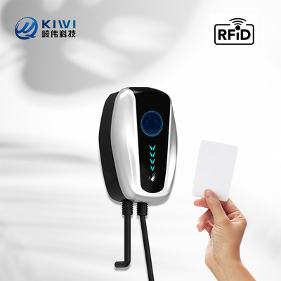 Estación de carga de vehículos eléctricos de tipo 2 de frecuencia de red de 50Hz±10Hz con Kiwi Mini Ocpp 7kw Wall Box