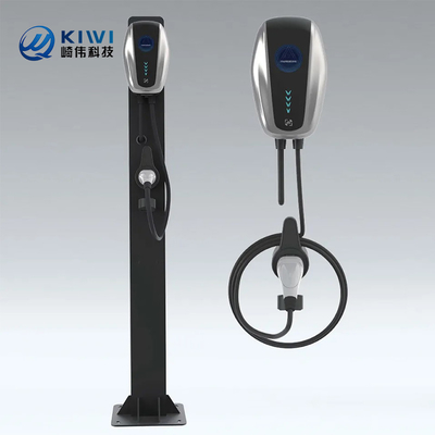 Estación de carga de vehículos eléctricos de tipo 2 de frecuencia de red de 50Hz±10Hz con Kiwi Mini Ocpp 7kw Wall Box