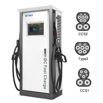 60kw 120kw Corriente de salida CCS2 Chademo Tipo2 EV pila de carga CC para vehículo eléctrico