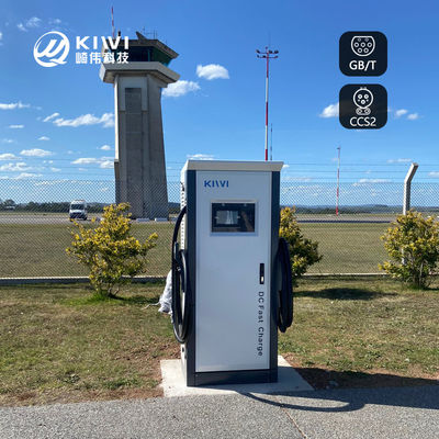 Cargador de vehículos eléctricos de 120 kW CCS de tipo 2 para aparcamiento de supermercados