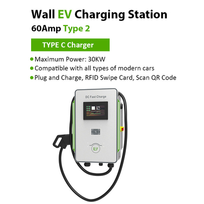 Estación de carga rápida de CC de 40 kW para vehículos eléctricos de 30 mA