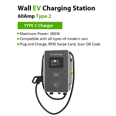 Cargador de vehículos eléctricos de 30 kW/40 kW para estacionamiento de parques de diversiones Comunicación RS485