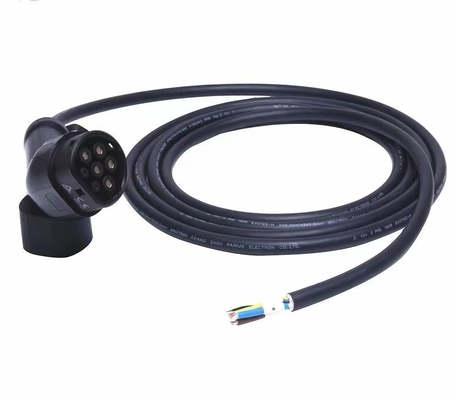 Línea de cargadores de automóviles eléctricos de 5 m universal 16A-32A 2 Unidades de tipo 4 con clase de llama UL94-V0
