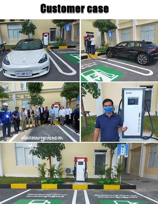 Estación de carga rápida de vehículos eléctricos de corriente continua de 60 kW a 120 kW