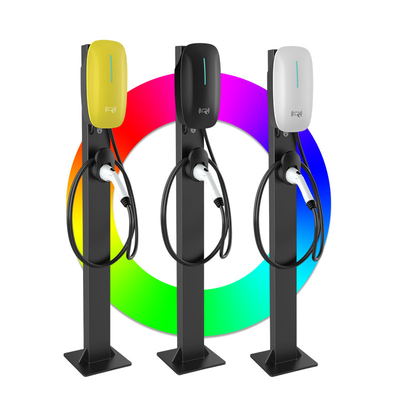 7kw 11kw 22kw Tipo 1 Tipo 2 Gbt Estación de carga de AC EV Método de inicio y facturación APP Código QRCode con descarga USB