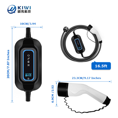Cargador de automóviles eléctricos para el hogar portátil Tipo 2 Estación de carga de vehículos eléctricos de 3.5kw AC Cargador de vehículos eléctricos portátil