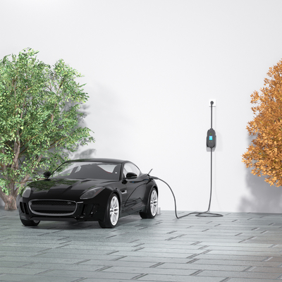 Cargador EV portátil de fase única de 3.5kw montado en la pared con conexión de carga y detección de aislamiento